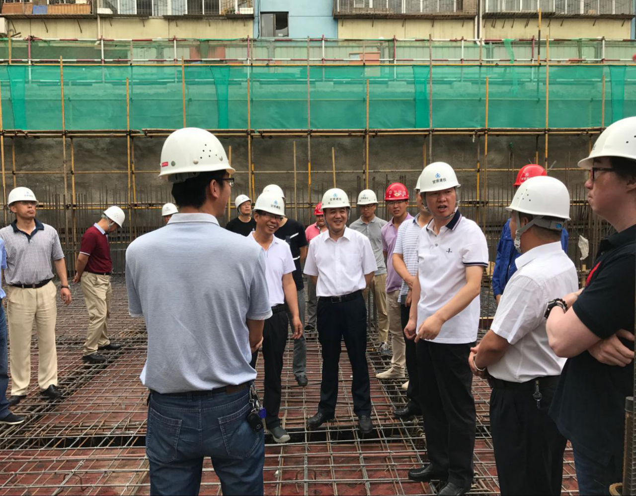 蘇海明調研甘肅建投2#綜合樓項目